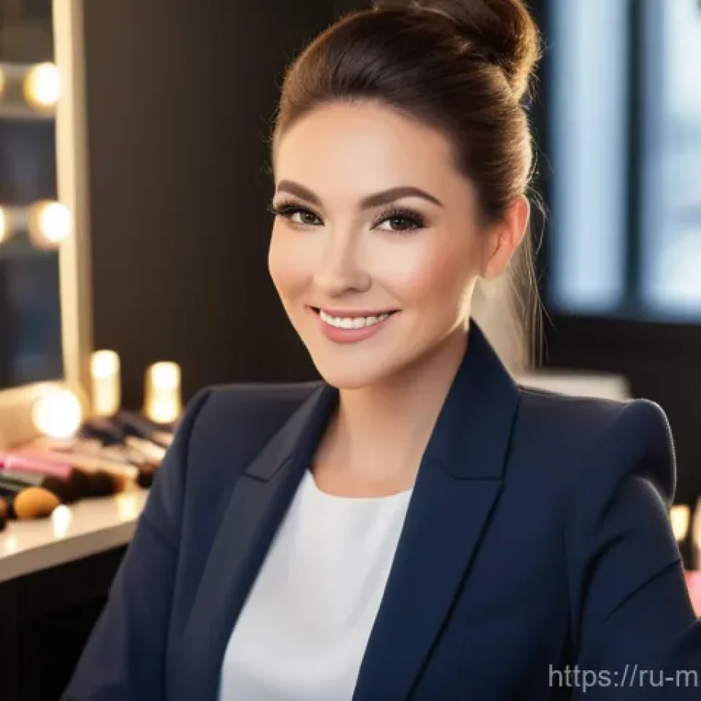 메이크업아티스트 이직 준비 과정 - **Prompt: The Versatile Beauty Professional's Studio**
A highly skilled female beauty expert, ap...